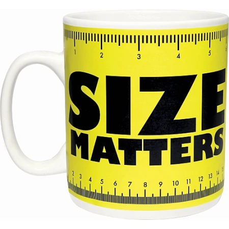 Paladone Giant Size Matters Mug, Yellow.jpg