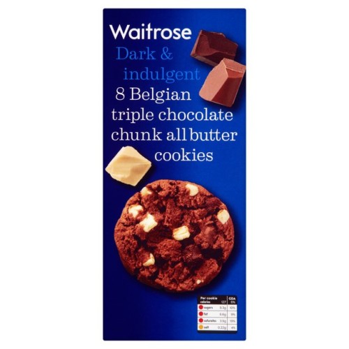 Przejdź do produktu Belgian Triple Choc Chunk Cookies Waitrose 200g