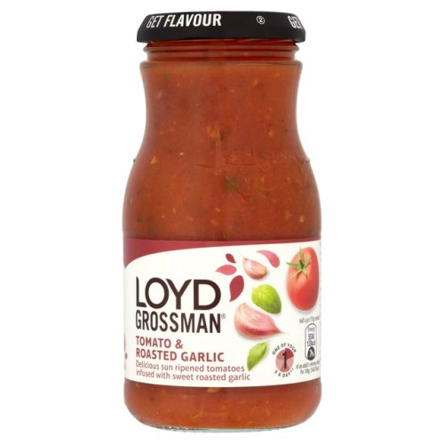Przejdź do produktu Loyd Grossman Tomato & Roasted Garlic Pasta Sauce 350g