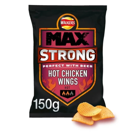 Walkers Max Strong Hot Chicken Wings Crisps 150g.jpg