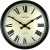 Roger Lascelles Large Black Metal Station Wall Clock - 58cm.jpg