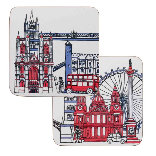 Przejdź do produktu James Sadler Iconic Jack Coasters, Pack of 4 - Boxed