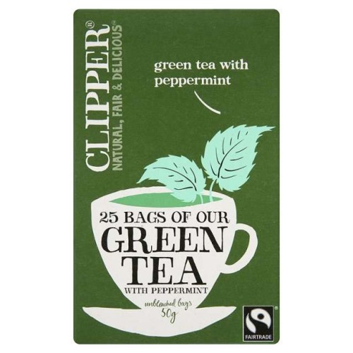 Przejdź do produktu Clipper Fairtrade Green with Peppermint Tea Bags 25 per pack