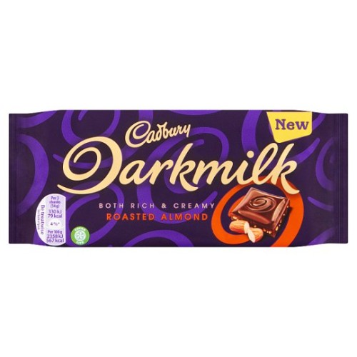 Przejdź do produktu Cadbury Darkmilk Rich & Creamy Roasted Almond Chocolate 85g