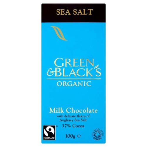 Przejdź do produktu Green & Black's Sea Anglesey Salt Milk Chocolate 100g