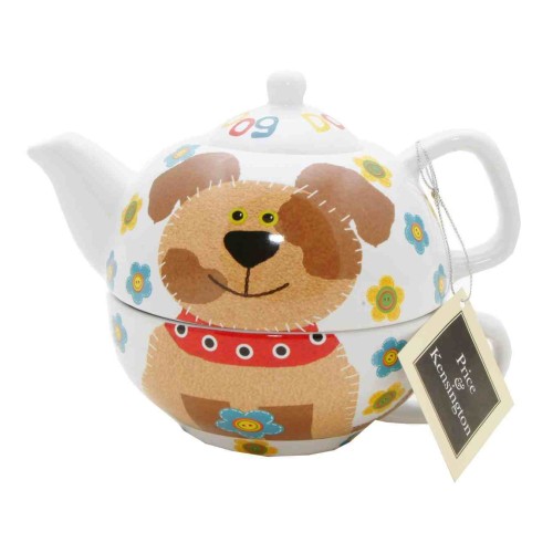 Przejdź do produktu Price & Kensington Ceramic Top Dog Tea for One Teapot & Teacup Set