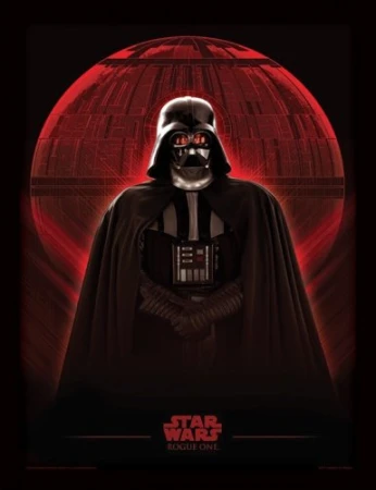 Darth Vader and Death Star -Framed Print 30 x 40cm.jpg