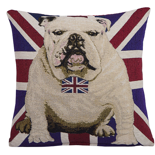 Przejdź do produktu British Bulldog Decorative Chenille Cushion Cover 45 x 45cm