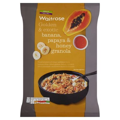 Waitrose Banana Papaya & Honey Oat Clusters 1kg.jpg