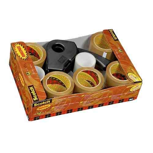 Przejdź do produktu Scotch Packaging Tape with H190 Tape Applicator Dispenser - Brown Tape - 10 Rolls - 60 mm x 66m