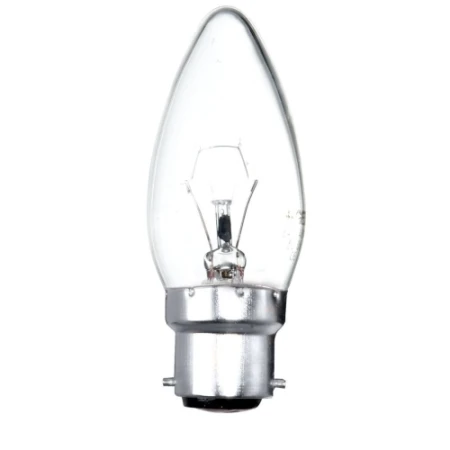 Clear Candle Shape Bulb Bayonet Cap 25W.jpg