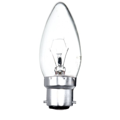 Przejdź do produktu Clear Candle Shape Bulb Bayonet Cap 25W