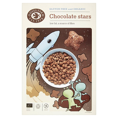 Przejdź do produktu Doves Farm Freee Organic Gluten Free Cereal Chocolate Stars 375g
