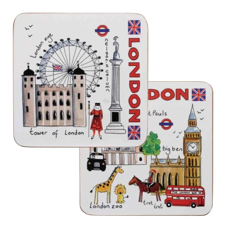 James Sadler London Weekend Coasters, Pack of 4, Boxed.jpg