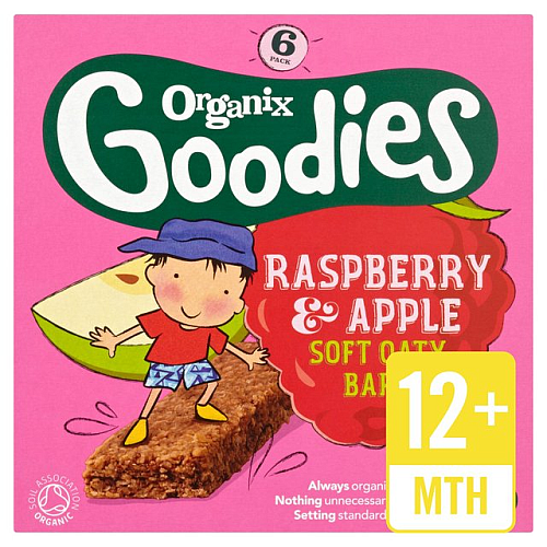 Przejdź do produktu Organix Goodies Organic Raspberry & Apple Cereal Bars 6 x 30g