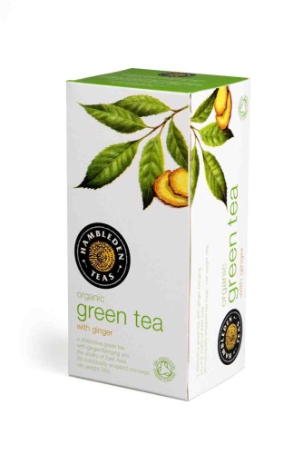 Przejdź do produktu Hambleden Herbs Organic Green Tea and Ginger Mix 20 teabags