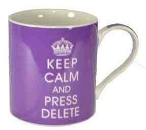 Przejdź do produktu Keep Calm and Press Delete Mug , Gift Boxed