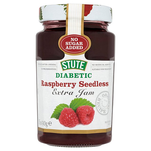 Przejdź do produktu Stute Diabetic No Added Sugar Raspberry Seedless Jam 430g