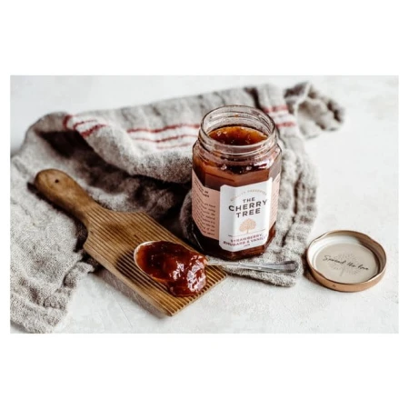 The Cherry Tree Strawberry, Rhubarb & Vanilla Jam 340g 2.jpg