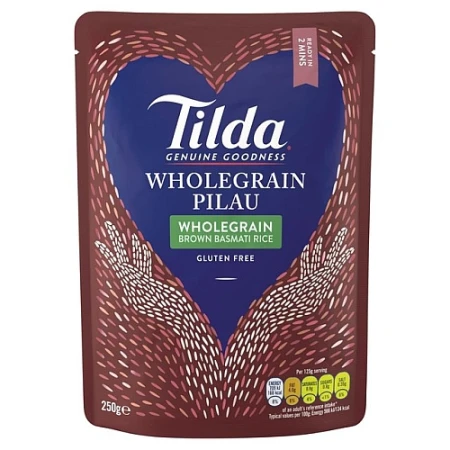 Tilda Wholegrain Pilau Brown Basmati Rice Gluten Free 250g.jpg