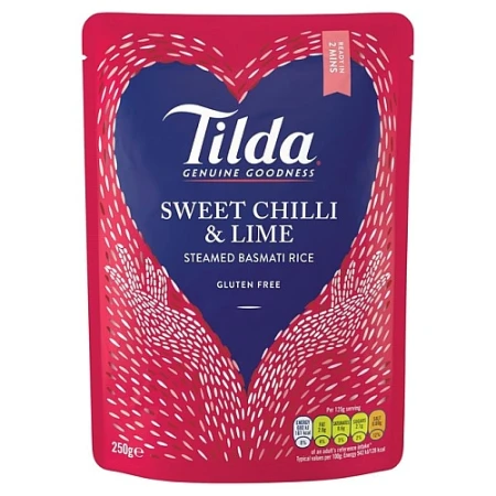 Tilda Steamed Basmati Sweet Chilli & Lime Rice 250g.jpg
