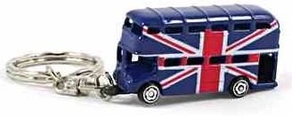 Przejdź do produktu Souvenir Die Cast Metal Union Jack Bus Keyring
