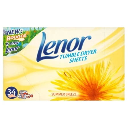 Lenor Tumble Dryer Sheets Summer Breeze 34 per pack.jpg