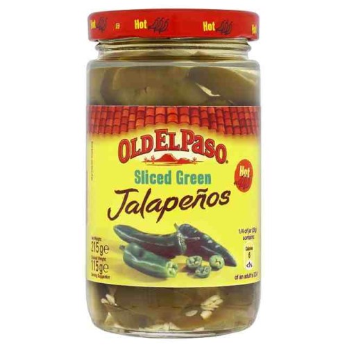 Przejdź do produktu Old El Paso Hot & Tangy Green Jalapenos 215g