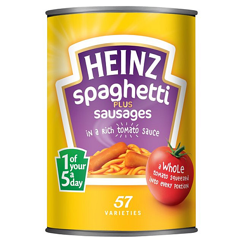 Przejdź do produktu Heinz Spaghetti with Sausages 400g