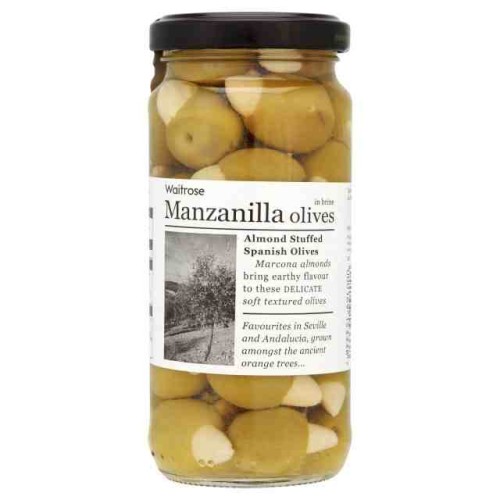 Przejdź do produktu Manzanilla Olives - Almond Stuffed Spanish Olives 240g