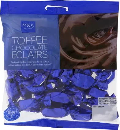 M&S Toffee Chocolate Eclairs 200g.png