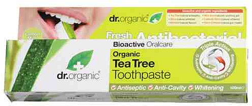 Przejdź do produktu Dr Organic Tea Tree Toothpaste Lemon Mint 100ml