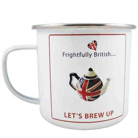 Frightfully British....Let's Brew Up Enamel Mug.jpg