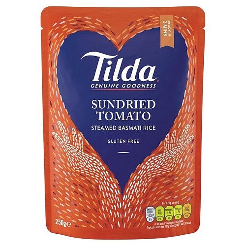 Przejdź do produktu Tilda Steamed Basmati Rice Sundried Tomato Gluten Free 250g