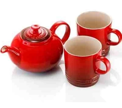 Le Creuset Stoneware Tea for Two Set, Cerise.jpg