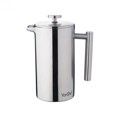 VonShef 6 Cup Double-Wall Satin Polished Stainless Steel Cafetiere.jpg