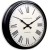 Roger Lascelles Large Black Metal Station Wall Clock - 58cm 3.jpg