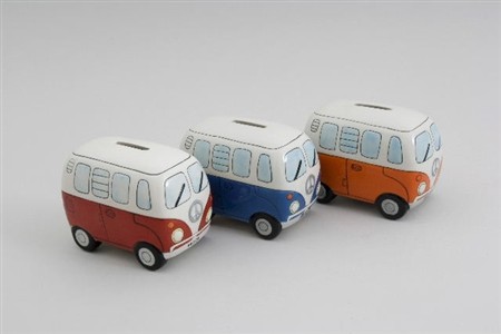 Przejdź do produktu Small Camper Van Money Bank - assorted colours