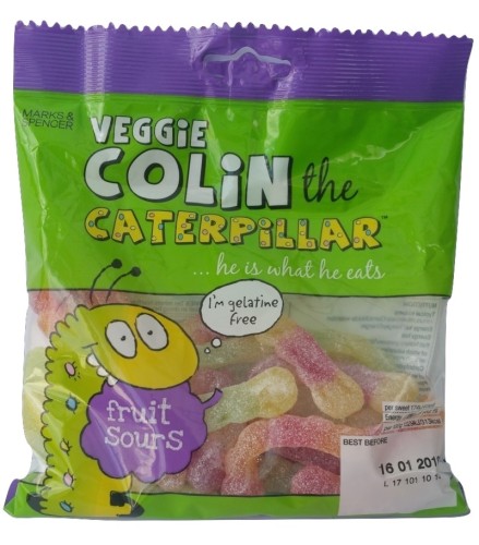 Przejdź do produktu Marks & Spencer Colin the Caterpillar Fruit Sours 170g