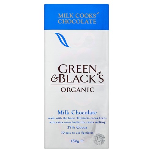 Przejdź do produktu Green & Black's Cook's Organic Milk Chocolate 150g
