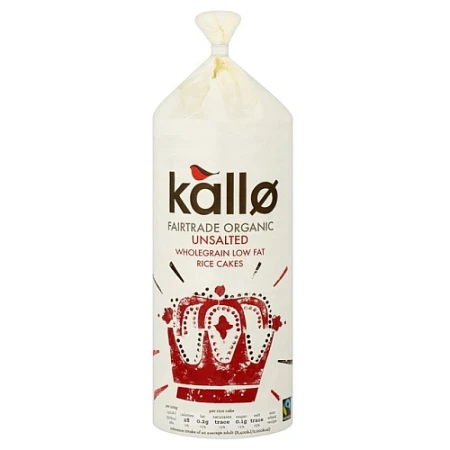 Kallo Fairtrade Organic Unsalted Rice Cakes 130g.jpg