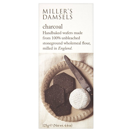 Przejdź do produktu Miller's Damsel Charcoal Handbaked Wafers 125g