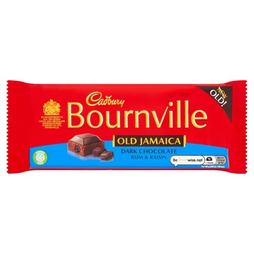 Przejdź do produktu Cadbury Bournville Rum & Raisins Old Jamaica Chocolate Bar 100g
