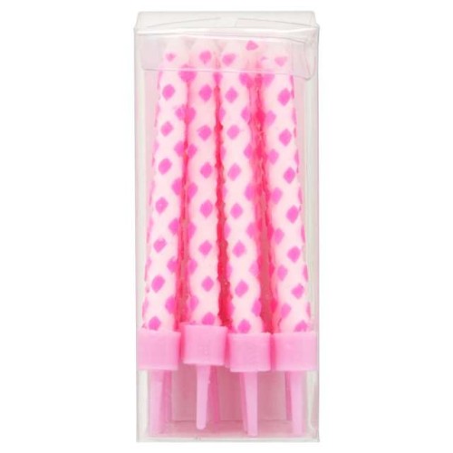 Przejdź do produktu Happy Birthday - 16 Pink Candles & Pink Holders
