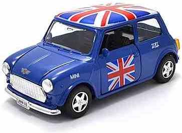 Przejdź do produktu Pullback Blue Union Jack Mini Cooper Model Car