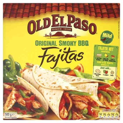 Przejdź do produktu Old El Paso Kit for Original Smoky BBQ Fajitas 500g