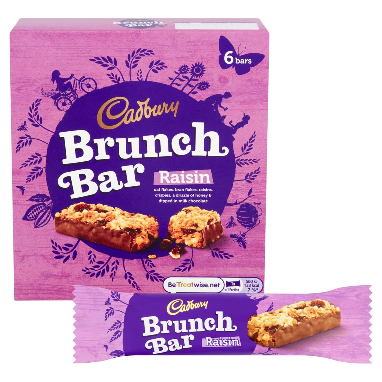 Cadbury Brunch Bar Raisin 6 per pack 2.jpg