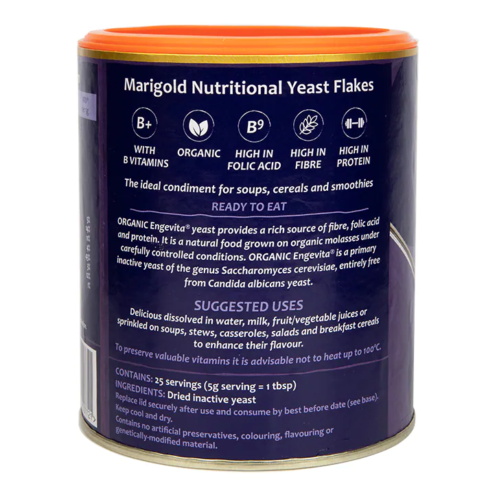 Marigold Engevita Nutritional Organic Yeast Flakes 125g 2.webp