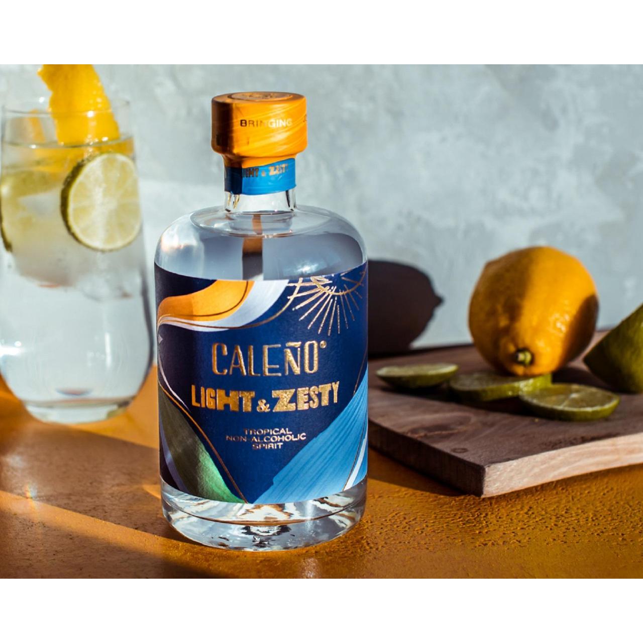 Caleno Light &amp; Zesty Tropical Non-Alcoholic Gin Alternative 50cl 2.jpg