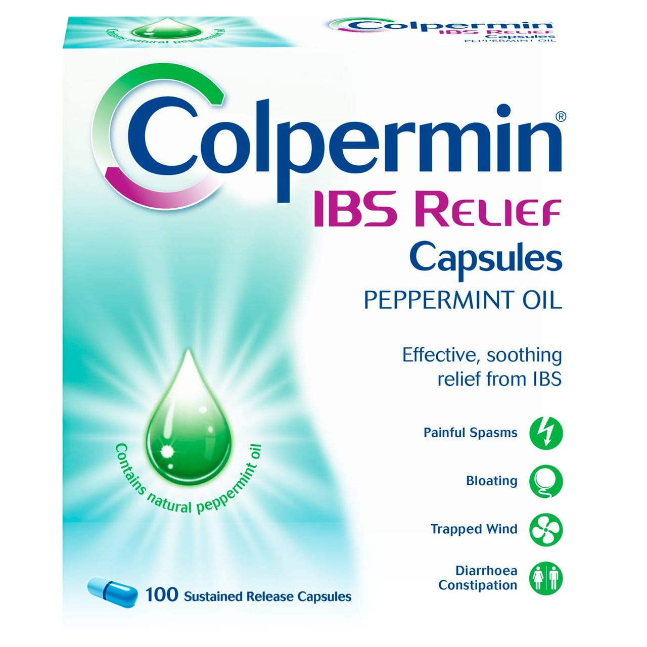 Colpermin IBS Relief Peppermint Oil Capsules for Irritable Bowel Syndrome 100 Pack 3.jpg
